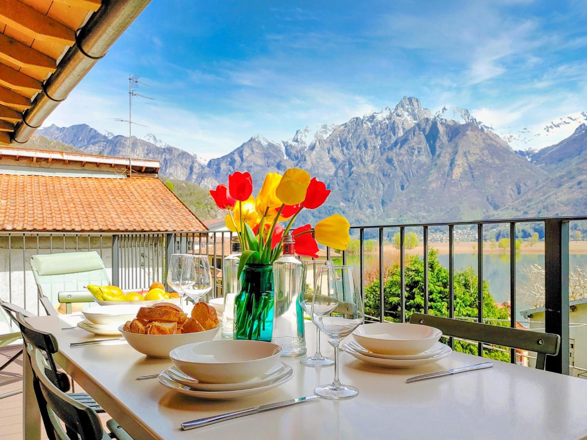 Dascio Dolce Ferienwohnung Panorama Balkon Am See Ngoại thất bức ảnh